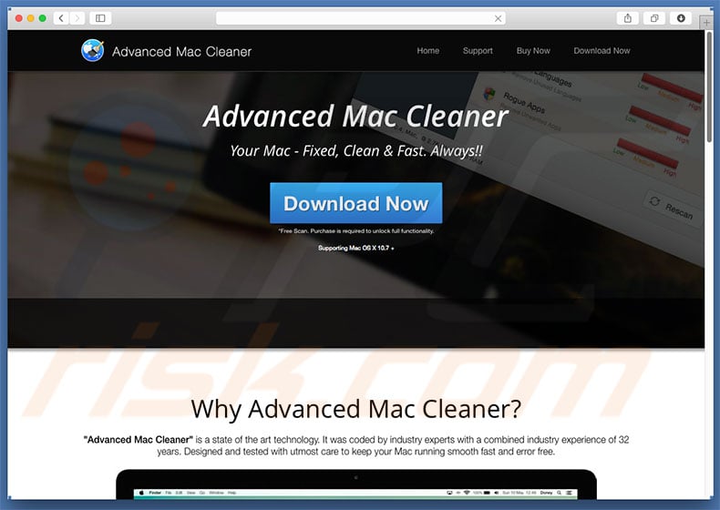 Advanced Mac Cleaner unwanted application