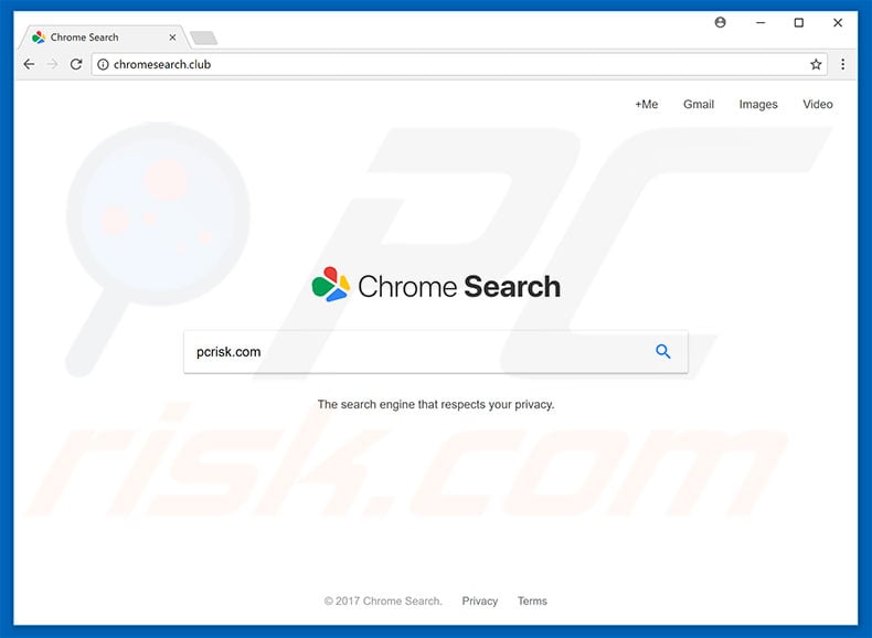 chromesearch.club browser hijacker