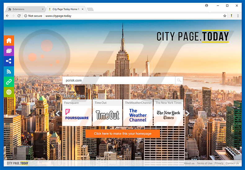 citypage.today browser hijacker