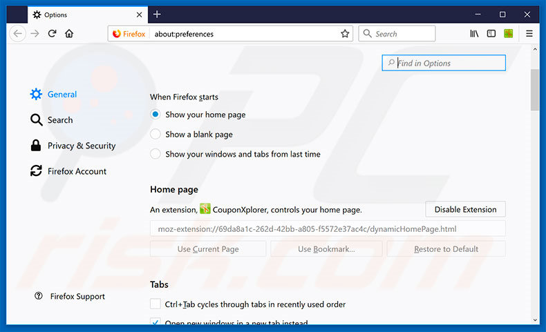 Removing hp.myway.com from Mozilla Firefox homepage