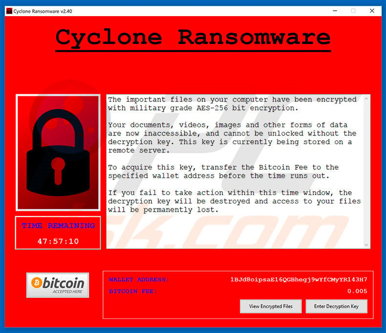 Cyclone decrypt instructions