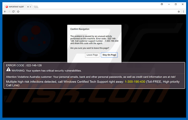 Cydoor Spyware scam second popup
