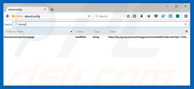 Removing hp.myway.com from Mozilla Firefox default search engine