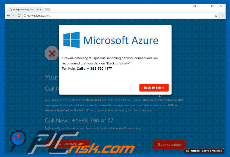 Microsoft Azure scam gif