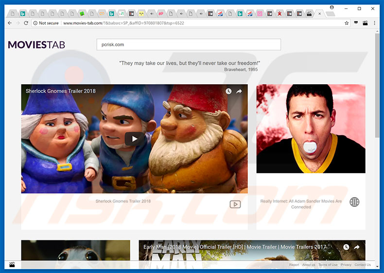 search.movies-tab.com browser hijacker