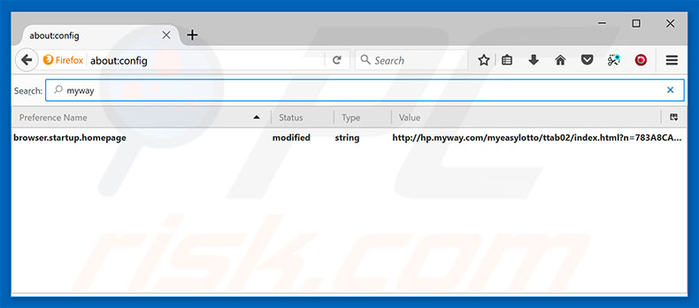 Removing hp.myway.com from Mozilla Firefox default search engine