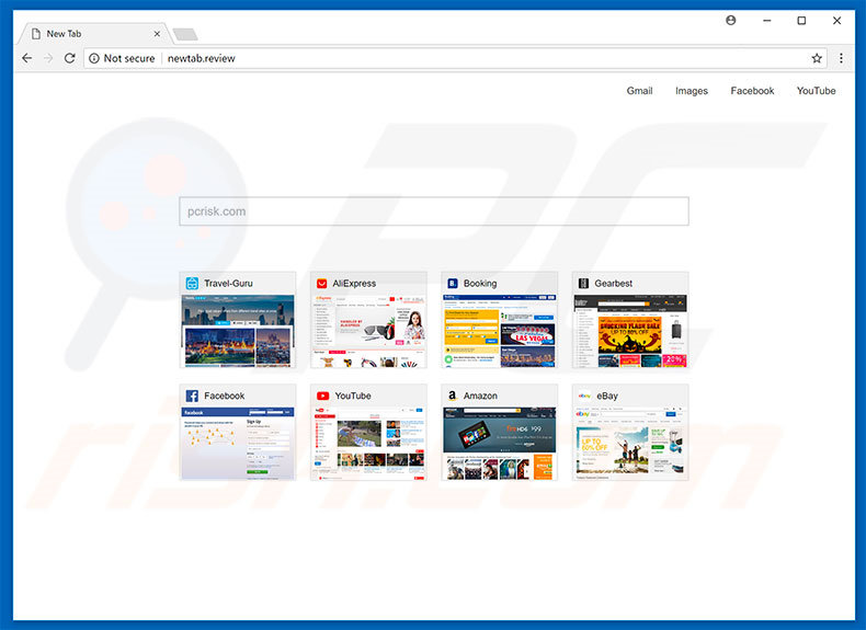 newtab.review browser hijacker