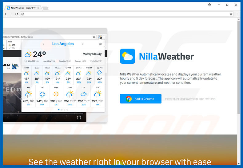 Nilla Weather adware