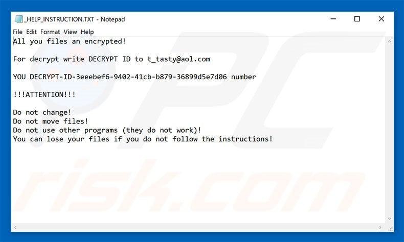 Tastylock decrypt instructions