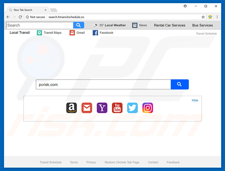search.htransitschedule.co browser hijacker