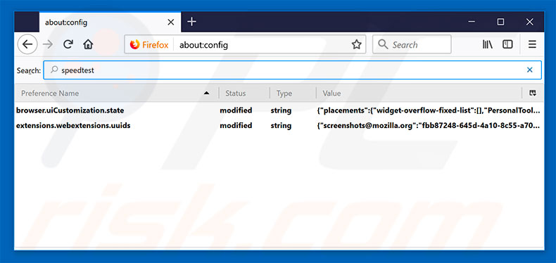 Removing search.yourspeedtestnow.com from Mozilla Firefox default search engine