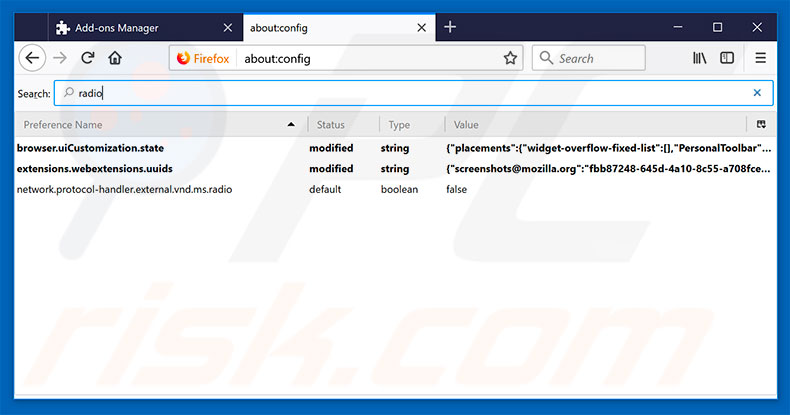 Removing search.hyourstreamingradionow.com from Mozilla Firefox default search engine