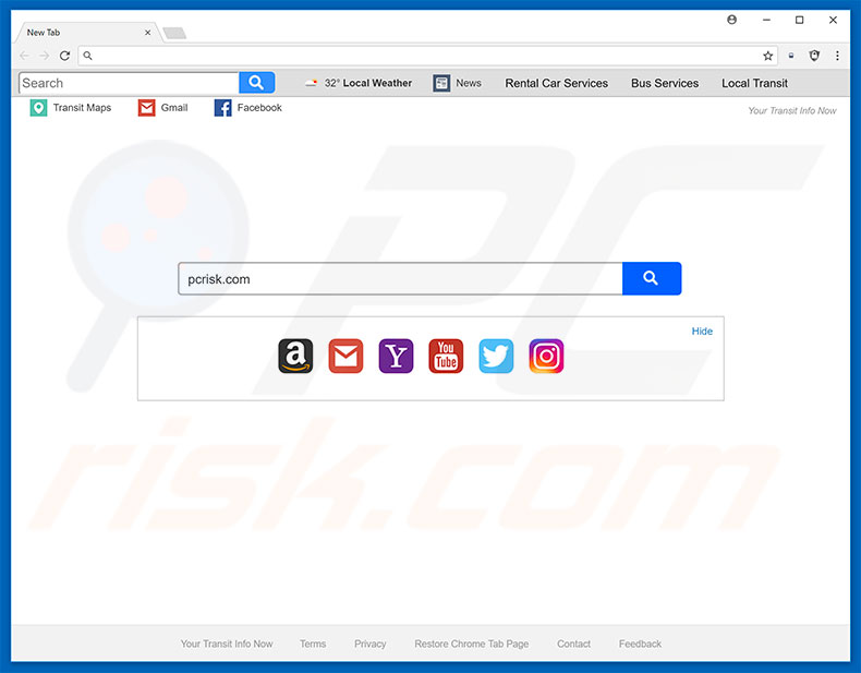 search.yourtransitinfonow.com browser hijacker