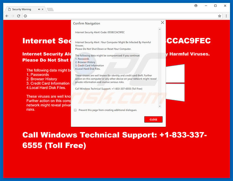 Code 055BCCAC9FEC adware
