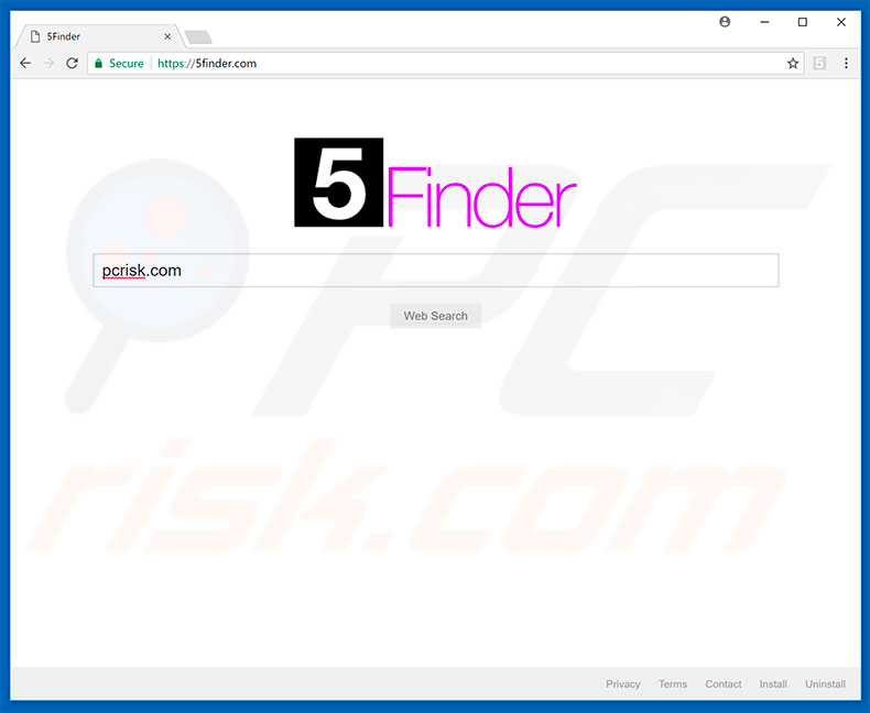 5finder.com browser hijacker