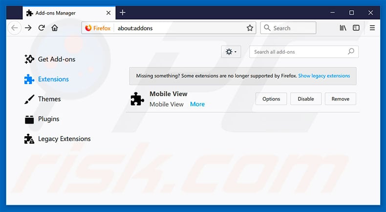 Removing DriverUpdate ads from Mozilla Firefox step 2