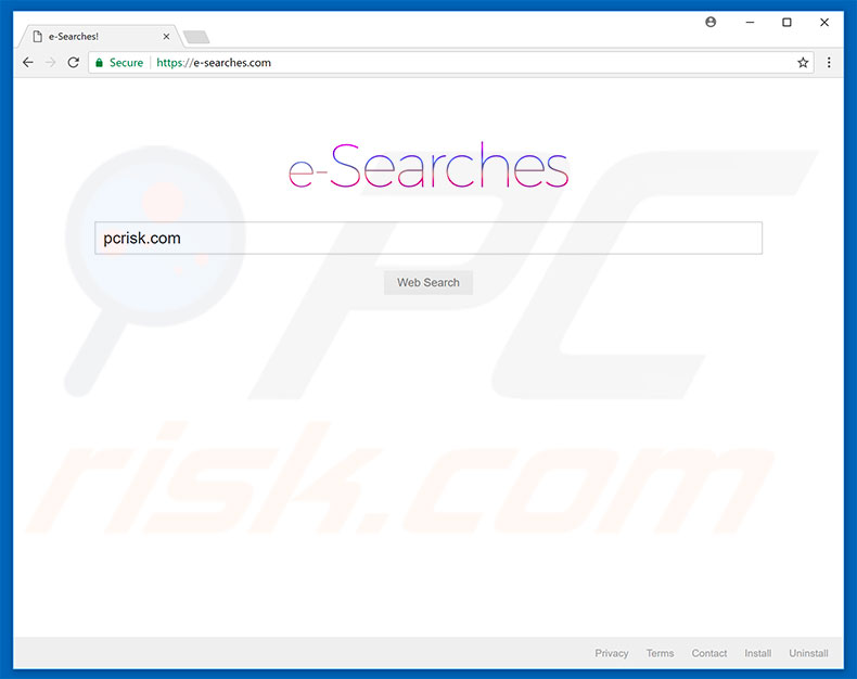 e-searches.com browser hijacker