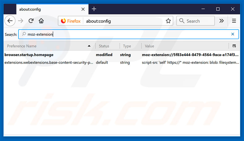 Removing search.hfreeformsnow.com from Mozilla Firefox default search engine