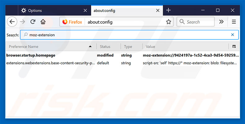 Removing search.hmylocaltransit.co from Mozilla Firefox default search engine