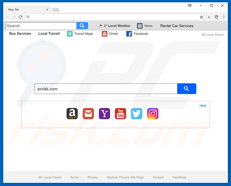 search.hmylocaltransit.co browser hijacker
