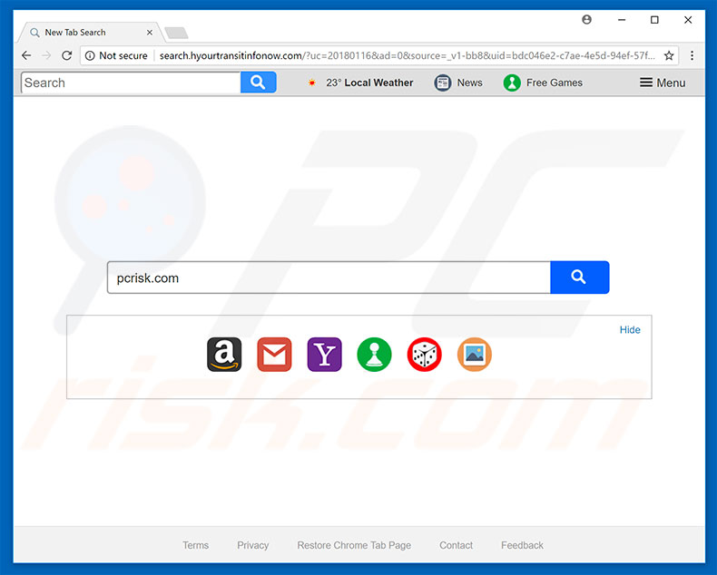 search.hyourtransitinfonow.com browser hijacker