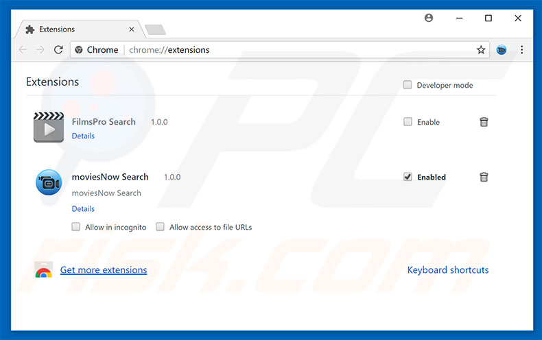 Removing newtab.win related Google Chrome extensions