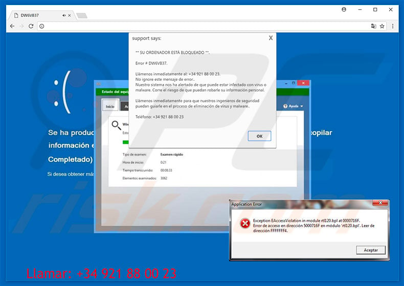 Su Ordenador Está Bloqueado adware