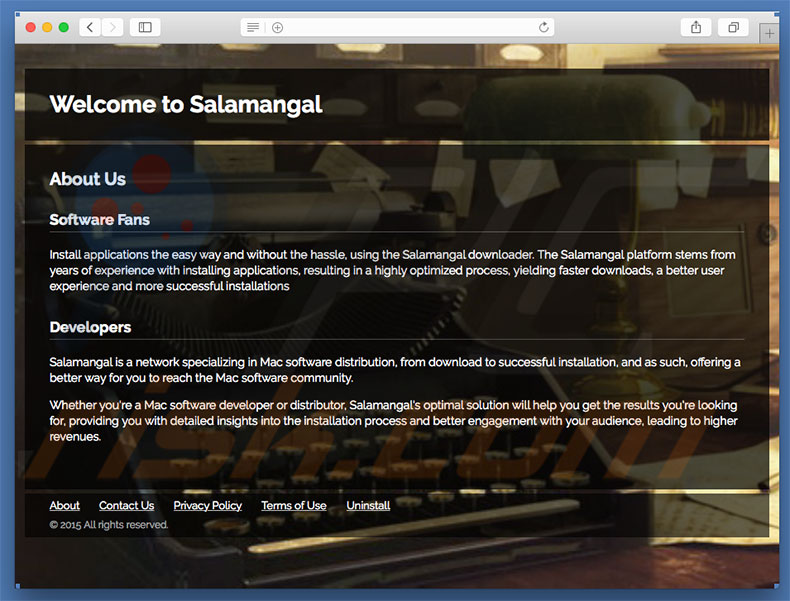 Dubious website used to promote search.salamangal.com