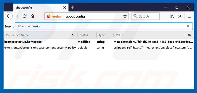 Removing search.dsearchm3f2.com from Mozilla Firefox default search engine