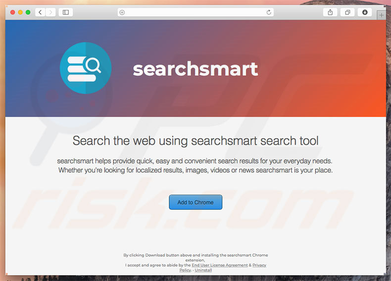 Dubious website used to promote search.searchsmart.bid