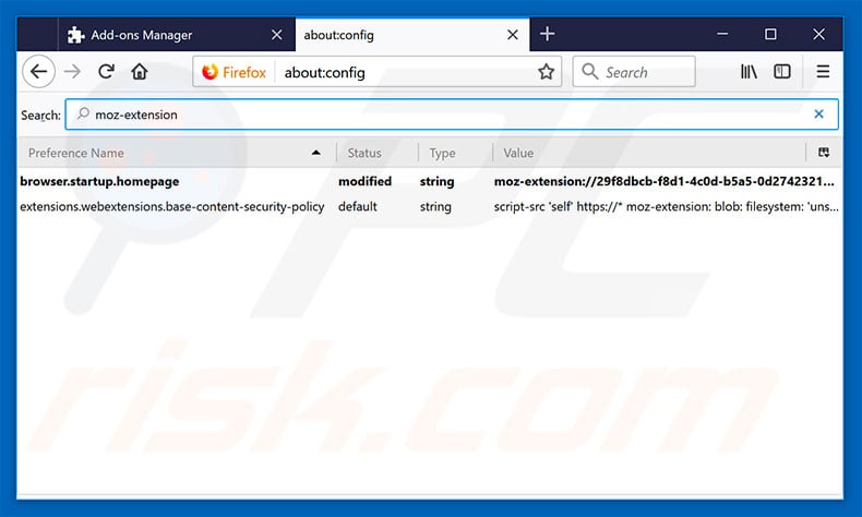 Removing search.searchtpg.com from Mozilla Firefox default search engine