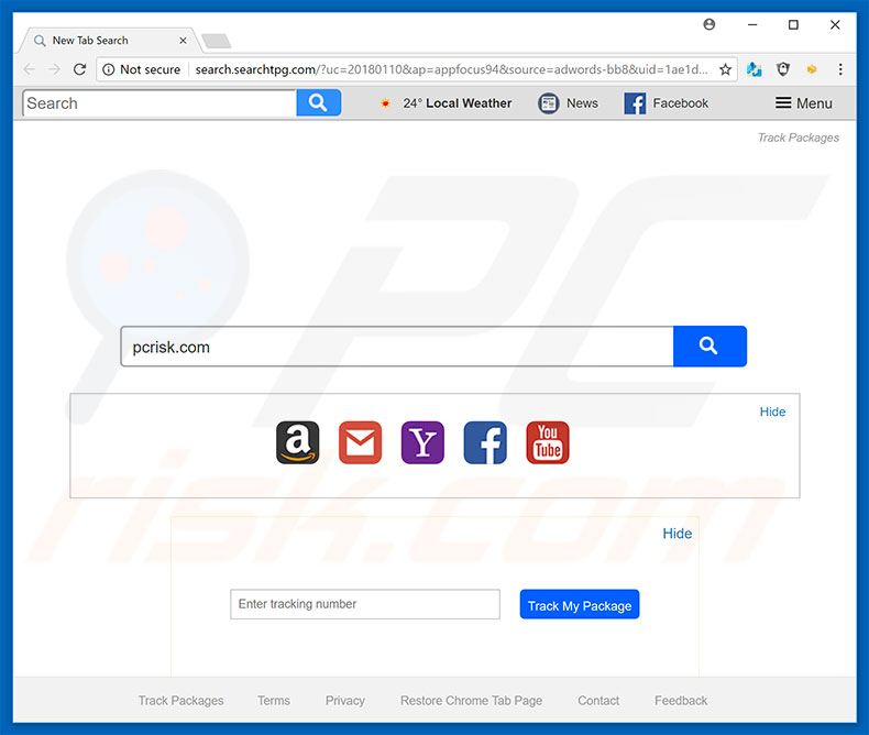 search.searchtpg.com browser hijacker