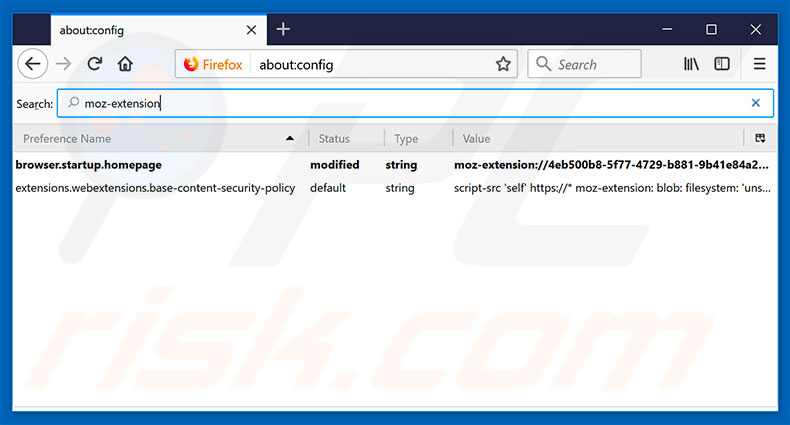 Removing search.seasytowatchtv.com from Mozilla Firefox default search engine