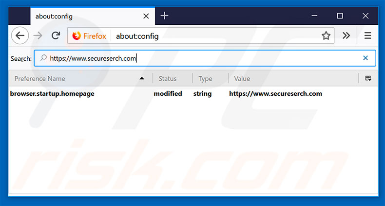 Removing secureserch.com from Mozilla Firefox default search engine