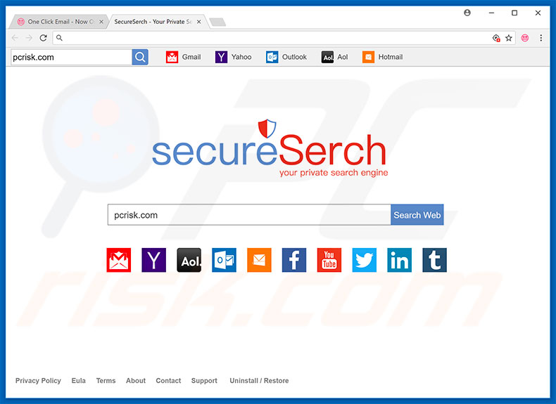 secureserch.com browser hijacker