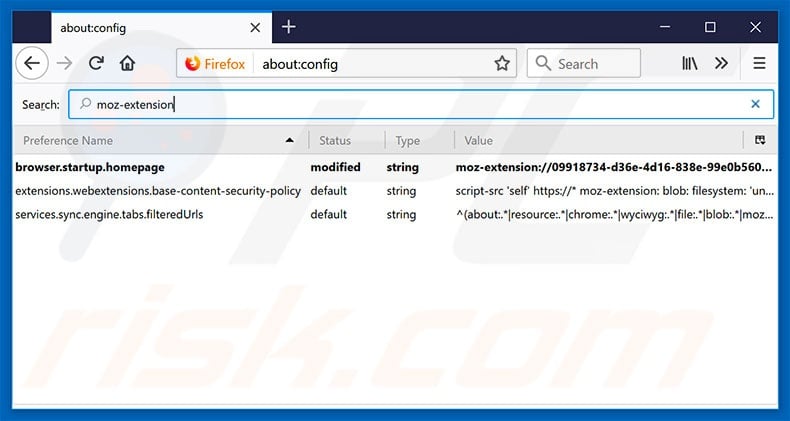 Removing hp.myway.com from Mozilla Firefox default search engine