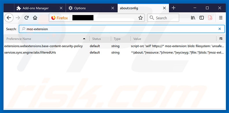 Removing convert-myfiles.link from Mozilla Firefox default search engine