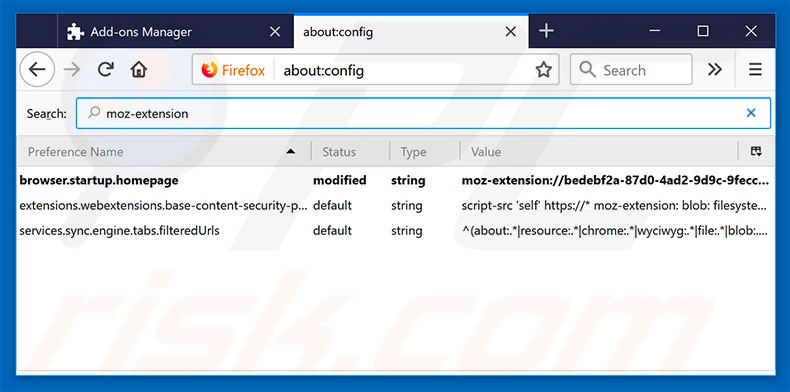 Removing search.heasytofindforms.com from Mozilla Firefox default search engine