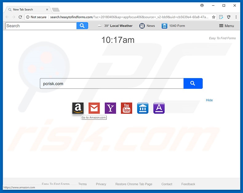 search.heasytofindforms.com browser hijacker