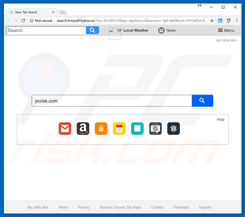 search.hmyutilitybox.co browser hijacker