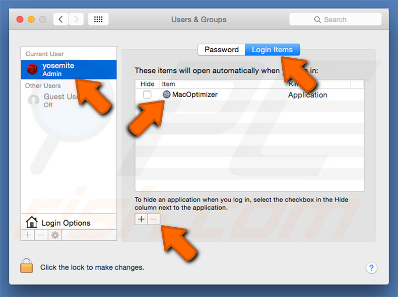 MacOptimizer startup removal