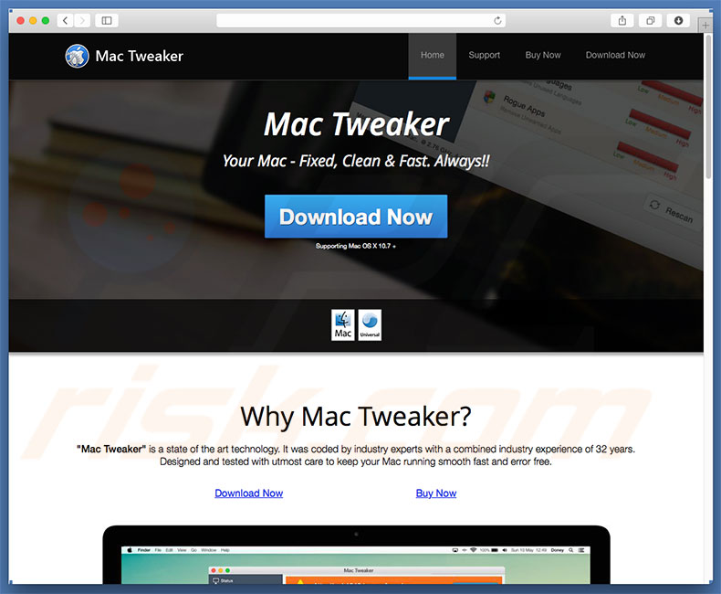 Mac Tweaker unwanted application