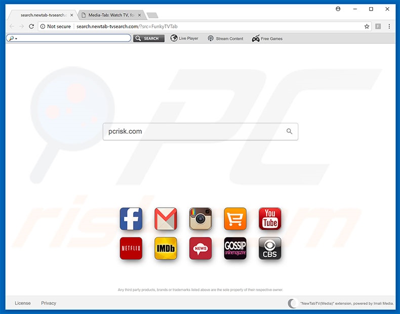 search.newtab-tvsearch.com browser hijacker