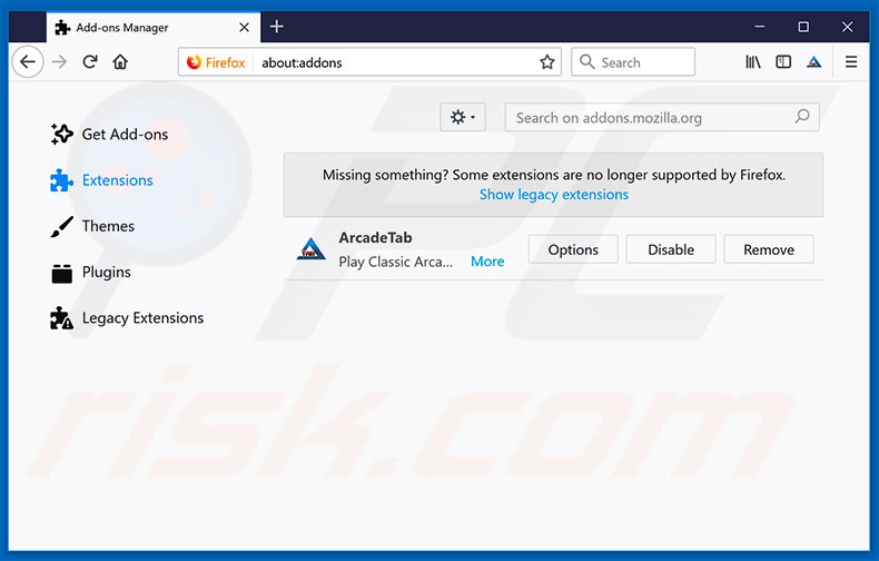 Removing qiljerton.win ads from Mozilla Firefox step 2