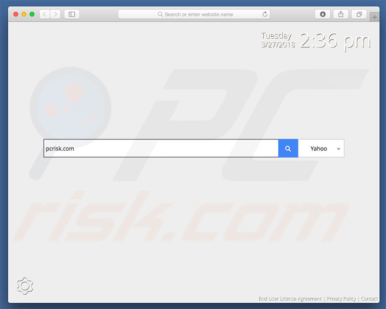 safesearchmac.com browser hijacker on a Mac computer