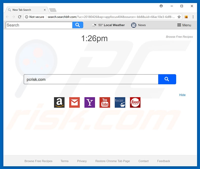 search.searchbfr.com browser hijacker
