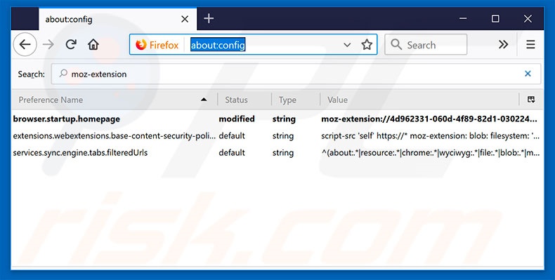 Removing search.searchgbv.com from Mozilla Firefox default search engine