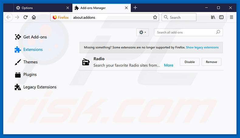 Removing search.searchlttrnpop.com related Mozilla Firefox extensions