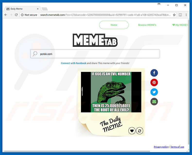 search.memetab.com browser hijacker