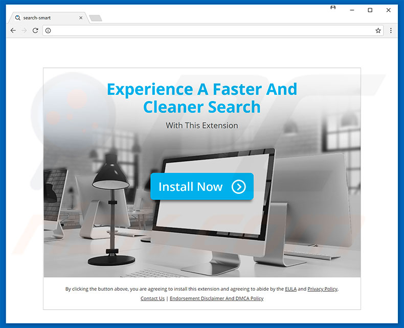 Website used to promote Smart Search browser hijacker